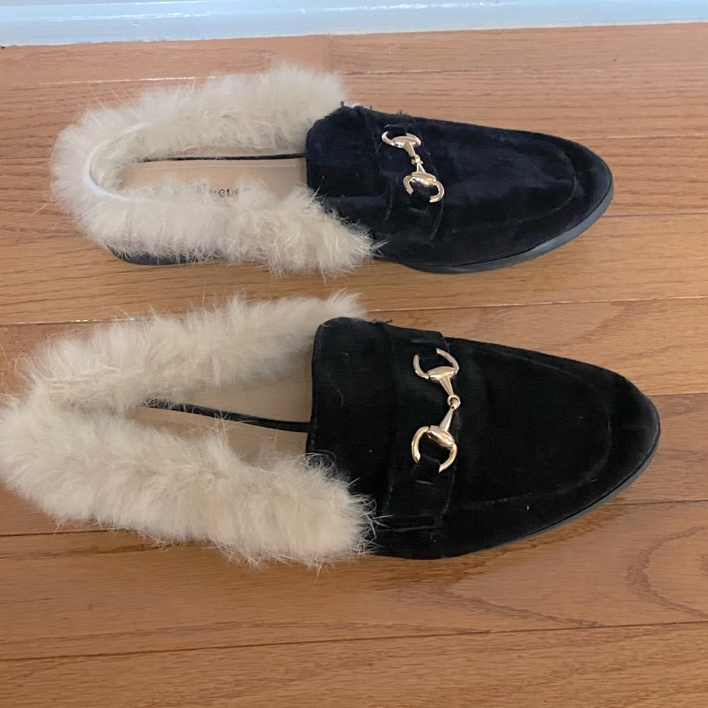 Forever black sandals slides